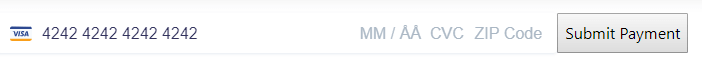 Example of simple Stripe.js form