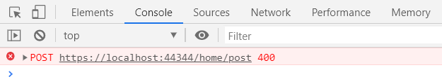 POST failed